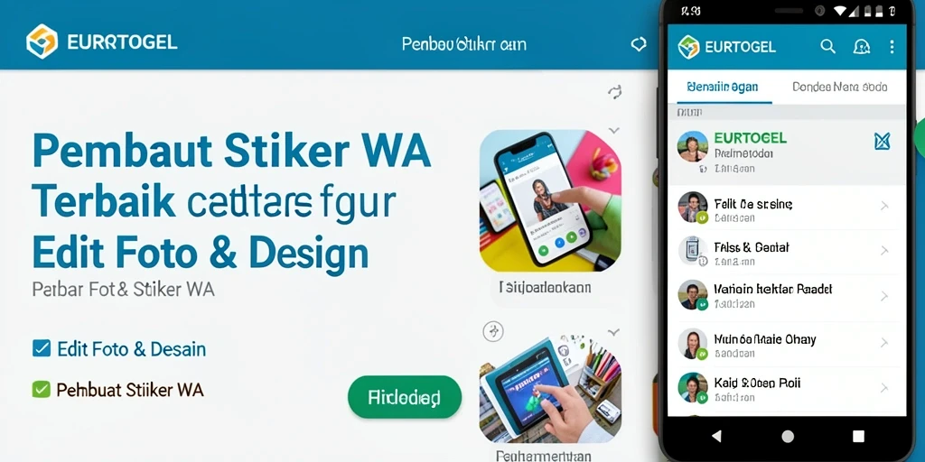 Antarmuka pengguna EUROTOGEL yang menarik untuk Pembuat Stiker WA.