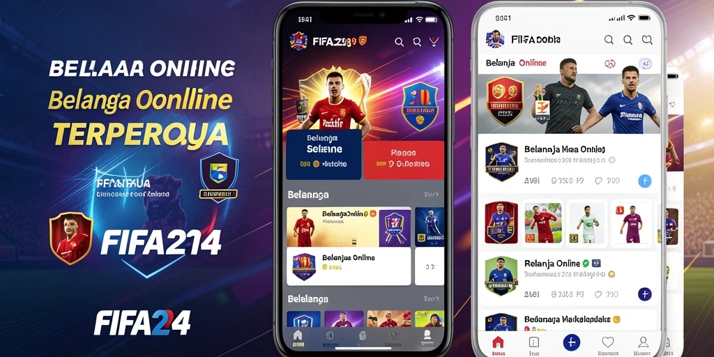 Antarmuka aplikasi FIFA234 yang mudah digunakan untuk belanja online.