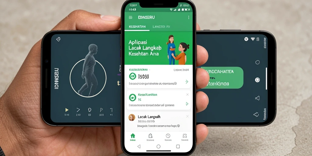 Tampilan antarmuka IDNSERU dengan fitur Lacak Langkah yang intuitif.