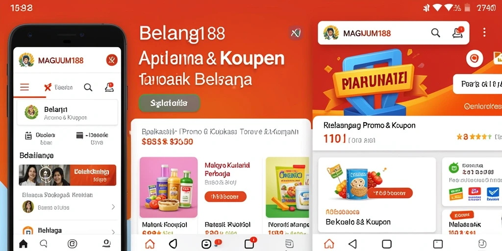 Antarmuka aplikasi MAGNUM188 dengan berbagai promo menarik.