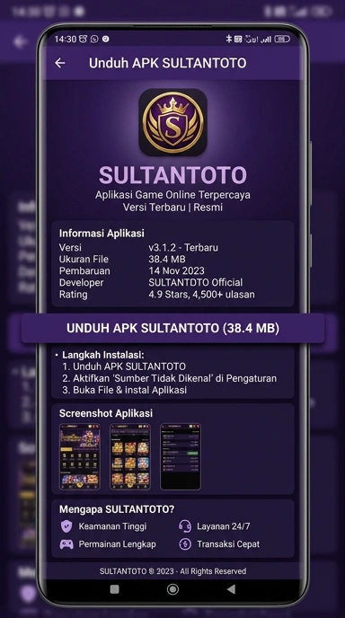 Panduan Unduh dan Instal APK sultantoto Terbaru
